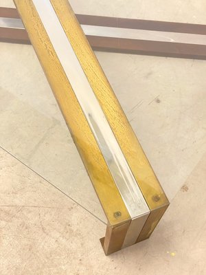 Steel and Brass Table, 1970s-NPC-1326089