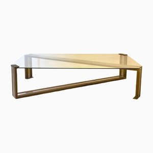 Steel and Brass Table, 1970s-NPC-1326089