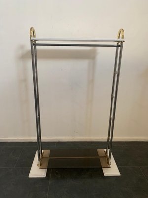 Steel and Brass Wardrobe Stand, 1970-IJR-1083905