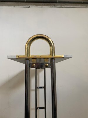 Steel and Brass Wardrobe Stand, 1970-IJR-1083905