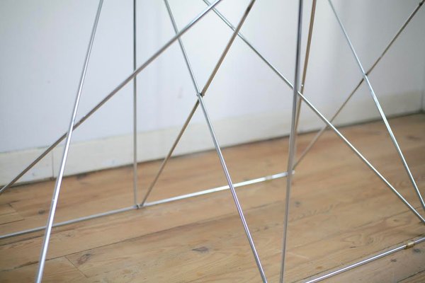 Steel and Glass Dining Table by Max Sauze for Max Sauze Studio, 1970s-MAO-549136