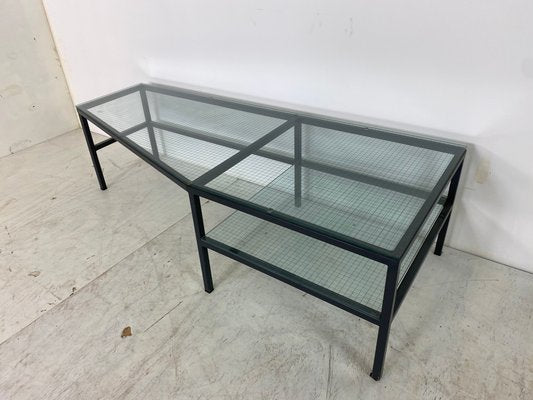 Steel and Glass Side Table by Bas van Pelt for Janni van Pelt, 1960s-DE-820299