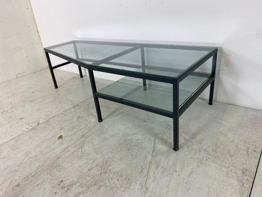 Steel and Glass Side Table by Bas van Pelt for Janni van Pelt, 1960s-DE-820299