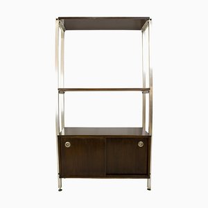 Steel and Teak Office Shelf from ICF Padova, Italy, 1970s-UZ-1448563