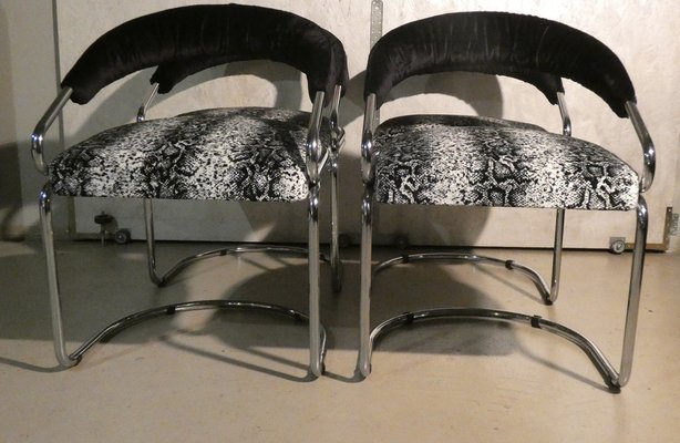 Steel Chairs by Giotto Stoppino for Kartell, Italy, 1970s, Set of 4-ERB-1785422