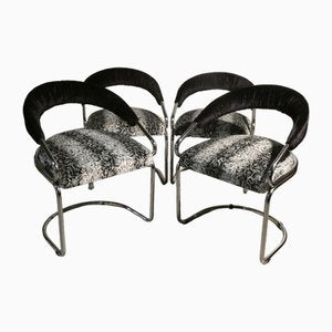 Steel Chairs by Giotto Stoppino for Kartell, Italy, 1970s, Set of 4-ERB-1785422