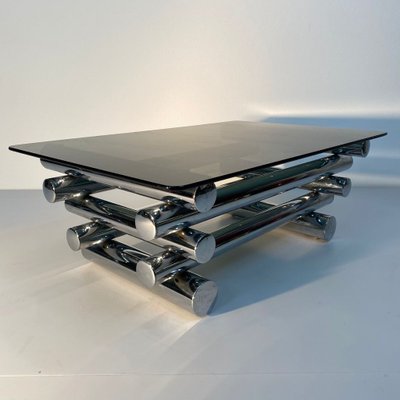 Steel Coffee Table, 1970s-KCF-866062