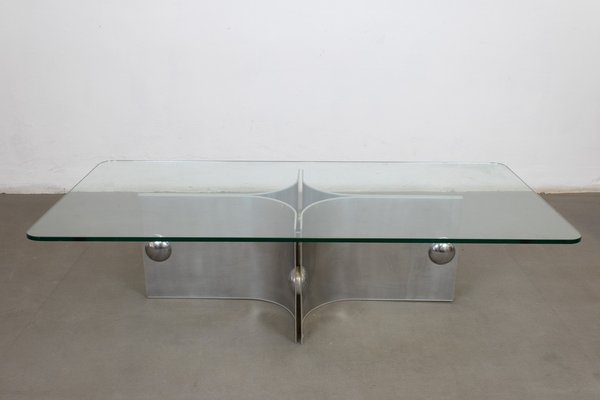 Steel Coffee Table by Vittorio Introin-LMR-1233353