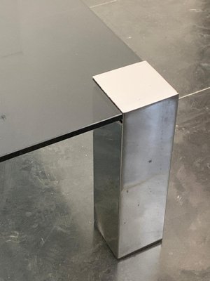 Steel & Crystal Coffee Table from Cidue, 1970s-IJR-1359245