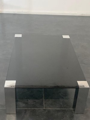 Steel & Crystal Coffee Table from Cidue, 1970s-IJR-1359245