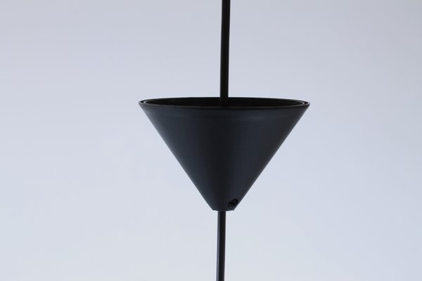 Steel Spiral Pendant Lamp by Henri Mathieu for Lyfa, 1970s-XT-646373