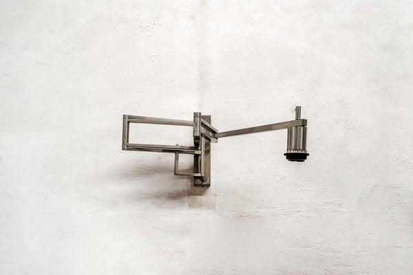 Steel Wall Lamp by Goffredo Reggiani for Reggiani, Italy, 1970s-VCV-1442214