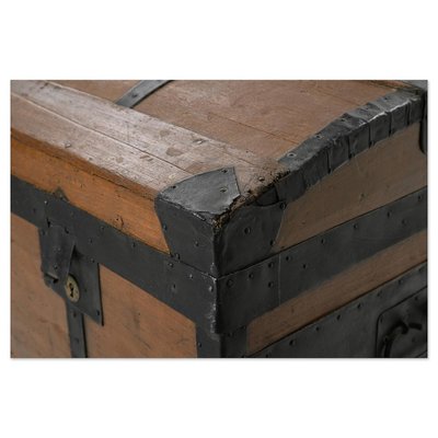 Steel Wooden Transport Trunk-NQ-1729777