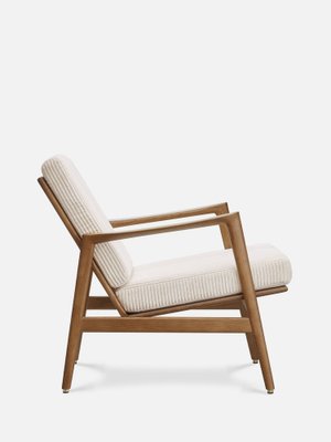 Stefan Lounge Chair in Cream Cord and Dark Wood, 2023-JOG-1761526