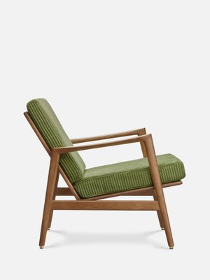 Stefan Lounge Chair in Green Fabric and Dark Wood, 2023-JOG-1761528