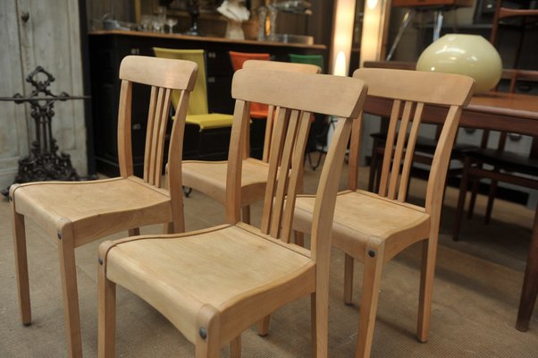 Stella Bistro Chair in Beech, 1950s-NEN-2043219