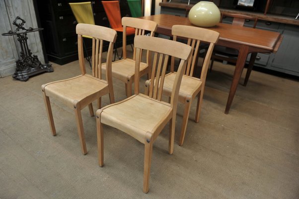 Stella Bistro Chair in Beech, 1950s-NEN-2043219