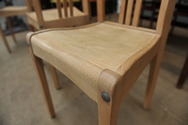 Stella Bistro Chair in Beech, 1950s-NEN-2043219