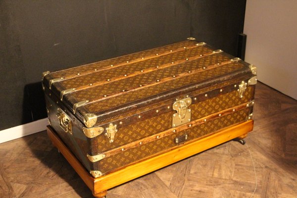 Stenciled Monogram Cabin Steamer Trunk by Louis Vuitton, 1920s-YF-1118560