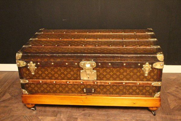 Stenciled Monogram Cabin Steamer Trunk by Louis Vuitton, 1920s-YF-1118560