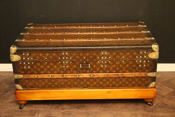 Stenciled Monogram Cabin Steamer Trunk by Louis Vuitton, 1920s-YF-1118560