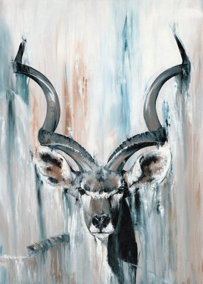 Stephanie Blaess, Kudu Bull, 2021, Acrylic on Canvas-CHG-2031012