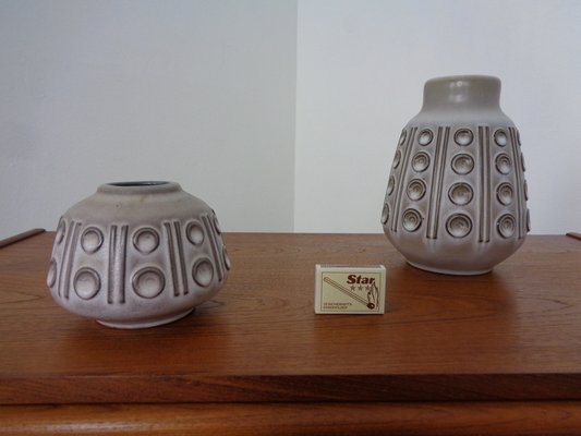 Steuler Ceramic Vases, 1960s, Set of 2-RDW-1309678