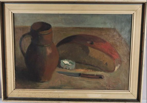 Still Life, 1920s, Oil on Canvas, Framed-QOR-2023455