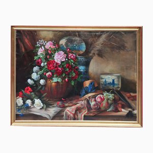 Still Life, 1920s, Oil on Canvas-QOR-2017408