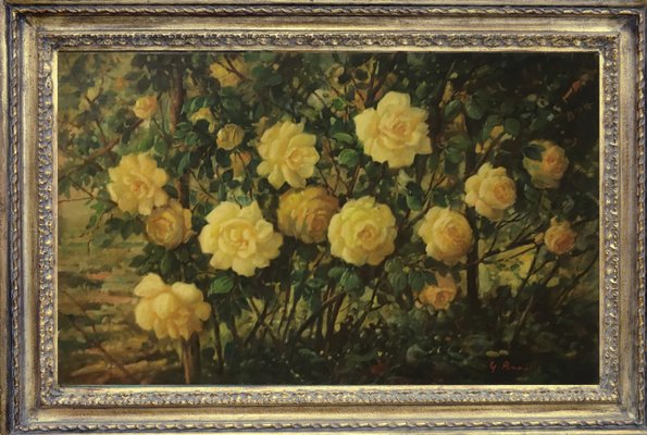 Still Life of Flowers, Italian School, Italy, Oil on Canvas, Framed-YUW-1299373