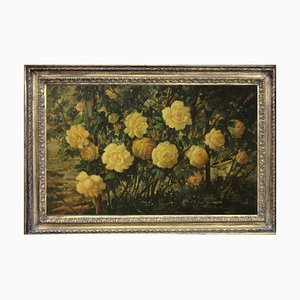 Still Life of Flowers, Italian School, Italy, Oil on Canvas, Framed-YUW-1299373