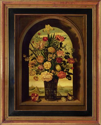 Still Life, Oil on Canvas, Framed-VHF-1254585