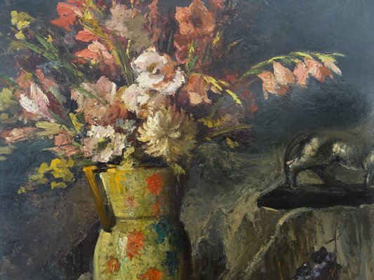 Still Life, Oil on Wood, France, Early 20th Century-MLN-941993