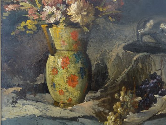 Still Life, Oil on Wood, France, Early 20th Century-MLN-941993