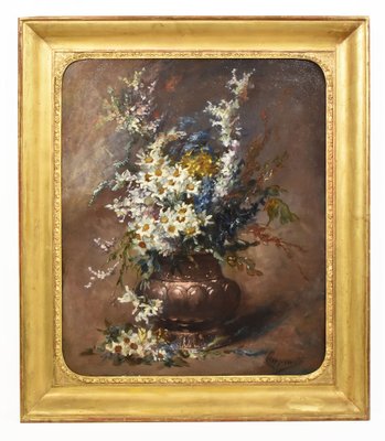 Still Life Painting, 19th-Century, Oil on Canvas, Framed-YVI-1276805