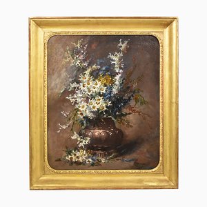 Still Life Painting, 19th-Century, Oil on Canvas, Framed-YVI-1276805