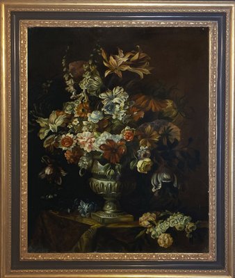 Still Life Painting, Dutch Flemish School, Oil on Canvas, Framed-YUW-1299418