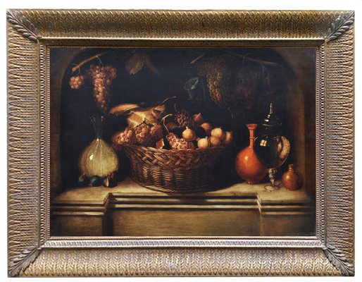 Still Life Painting, Dutch School, 2004, Oil on Canvas, Framed-YUW-1311904