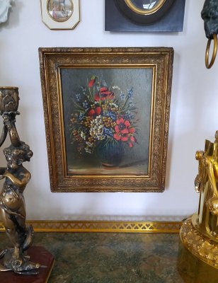 Still Life with Flowers, Late 19th Century, Gouache, Framed-AWH-1354571