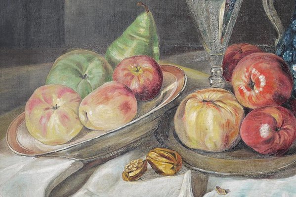 Still Life with Fruit, Late 1800s, Painting, Framed-BGS-1077806