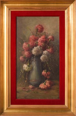 Still Life with Hydrangeas, 1890s, Oil on Canvas, Framed-AOI-1172967