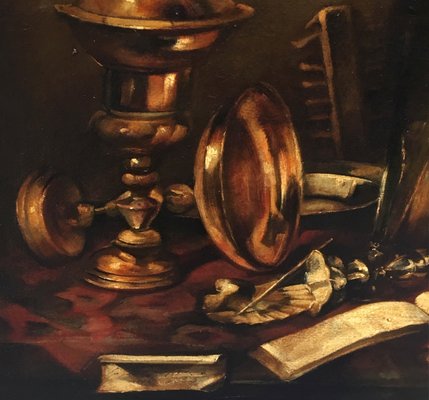 Still Life with Musical Instruments - Oil on Canvas - Francesca Strino - Italy-YUW-912570