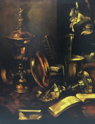 Still Life with Musical Instruments - Oil on Canvas - Francesca Strino - Italy-YUW-912570