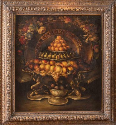 Still Life with Mythological Motifs, Oil Painting, Late 19th-Century-ZCI-1270512