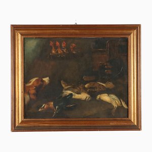 Still Life with Prey, Oil on Wooden Board, 1800s-VMM-2033306