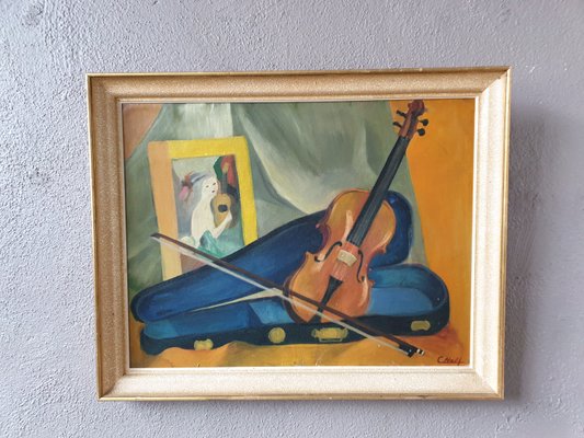 Still Life with Violin by C. Noël-AIU-936291