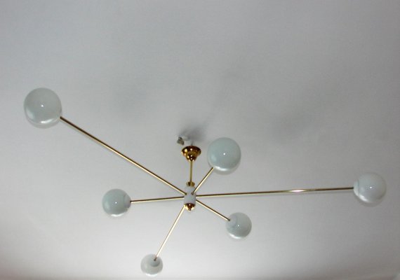 Stilnovo Style Chandelier, 1960s-XHP-1241326