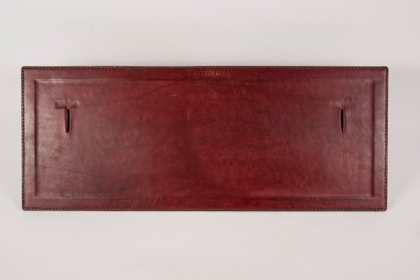 Stitched Leather Coat Rack by Jacques Adnet, 1950s-VRR-730084