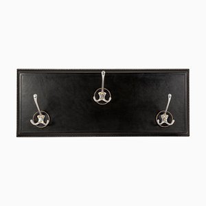 Stitched Leather Coat Rack by Jacques Adnet, 1950s-VRR-730088