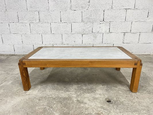 Stone Coffee Table by Pierre Chapo, 1960s-PB-1768462